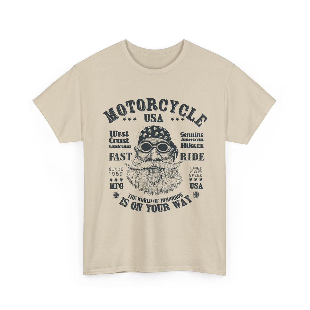 USA Motorcycle T-Shirt – Vintage Biker Life Graphic Tee