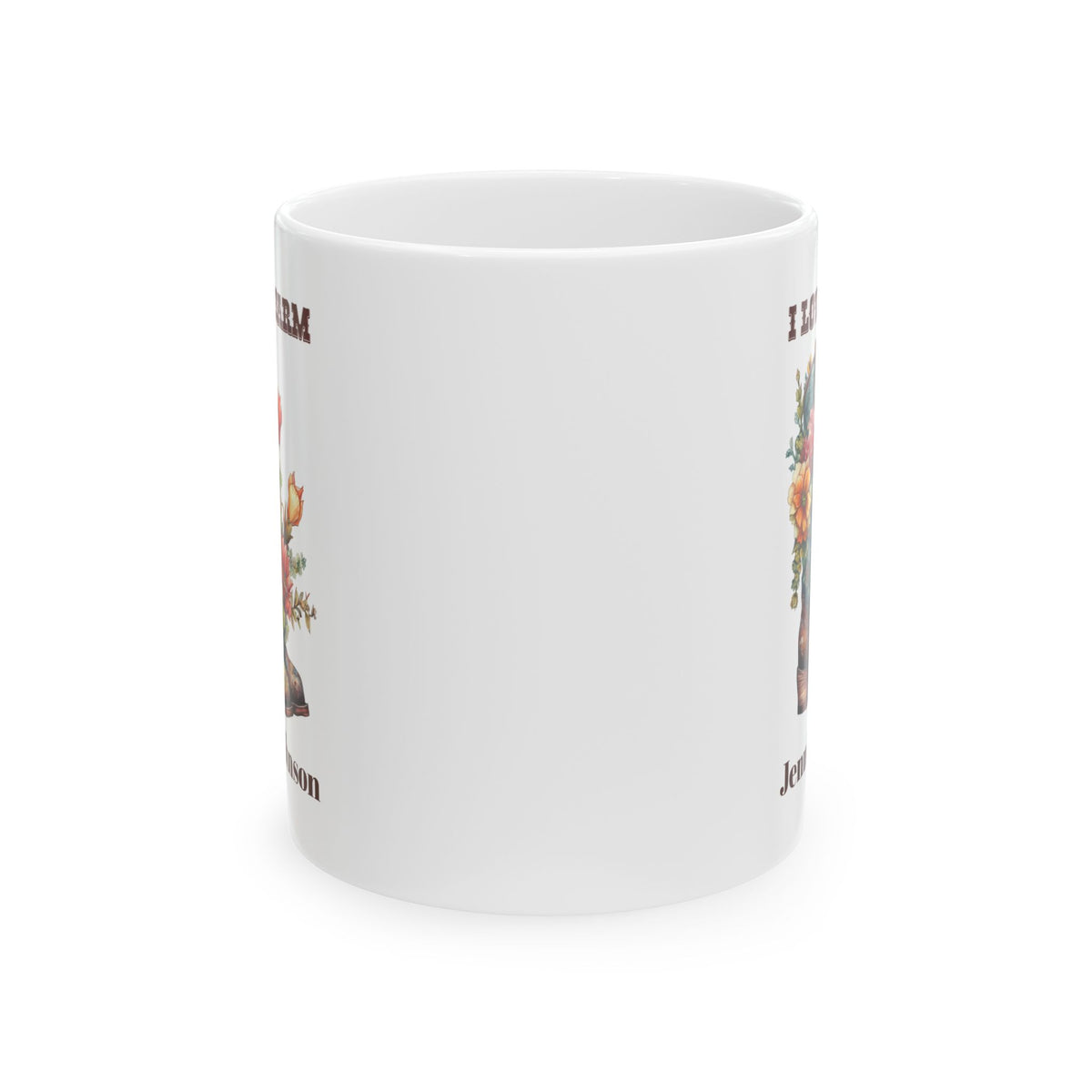 Personalized Farm Mug with Name – Western Farmhouse Gift