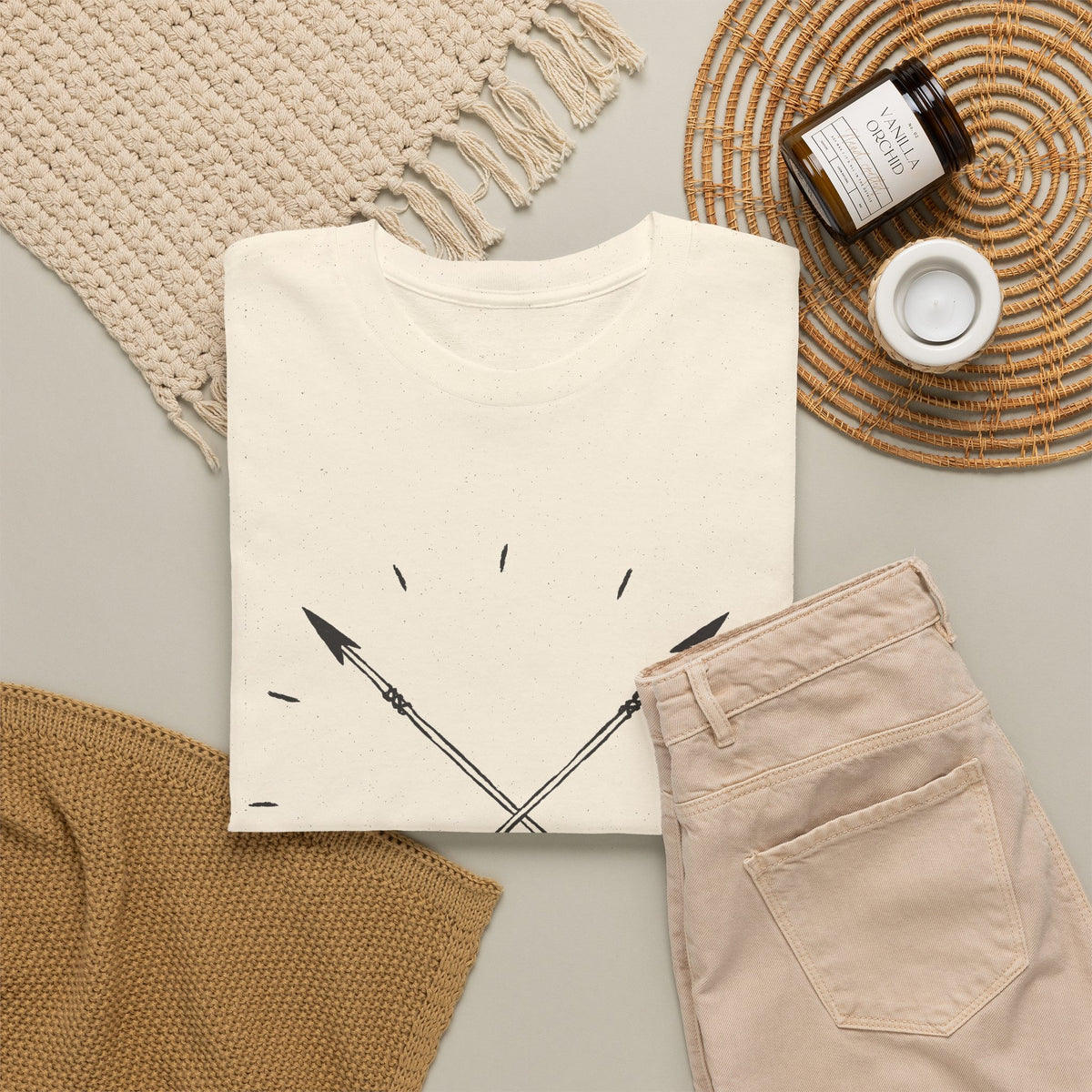 Crossed Arrows T-Shirt – Minimal Boho Outdoor & Adventure Graphic Tee