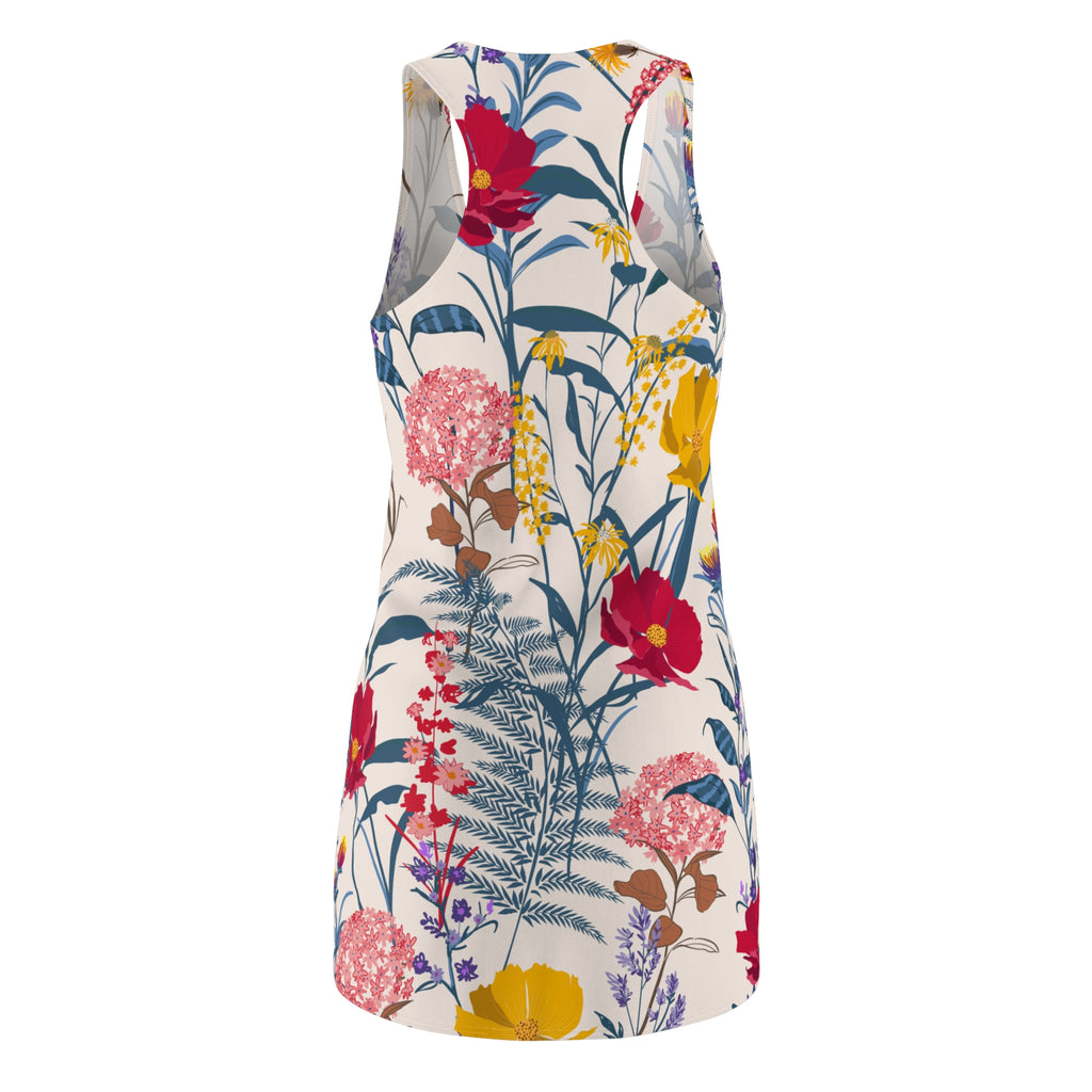 Floral Meadow Racerback Dress  All-Over Print Summer Sundress