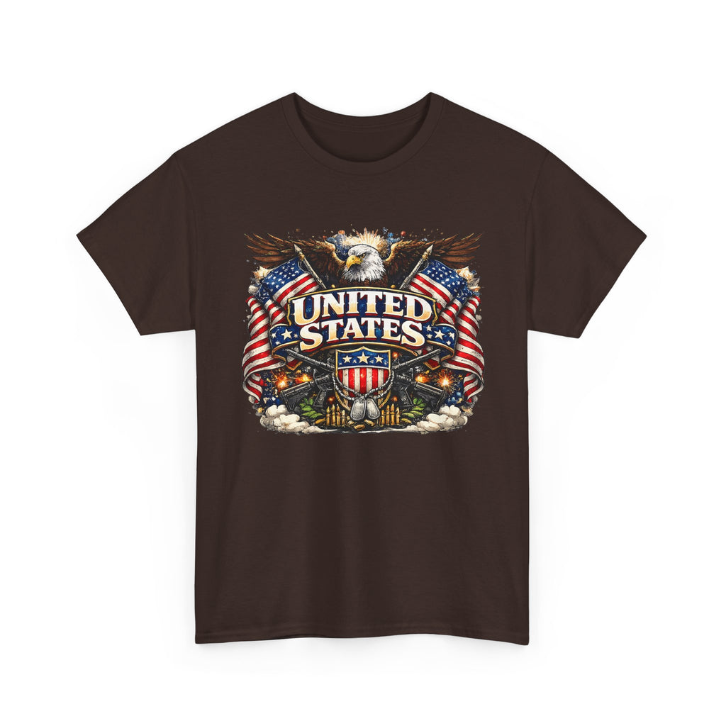 Patriotic USA T-Shirt – American Eagle & US Flag Graphic Tee