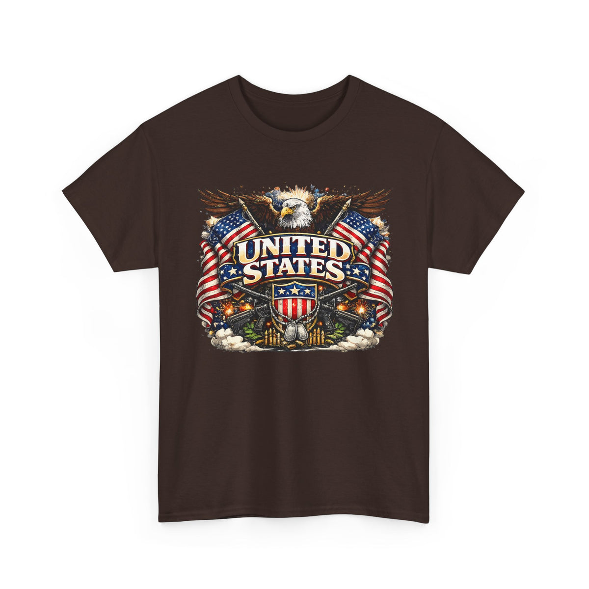 Patriotic USA T-Shirt – American Eagle & US Flag Graphic Tee