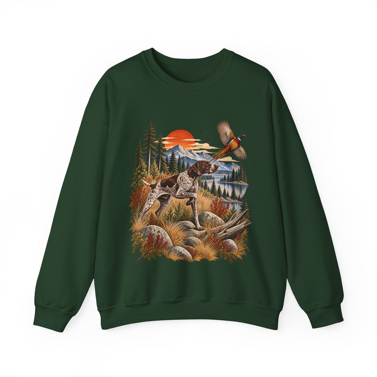Hunting Dog & Pheasant Sweatshirt – Outdoor Hunter Design