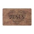 Jesus Faith & Love Doormat – Christian Inspirational Entryway Mat