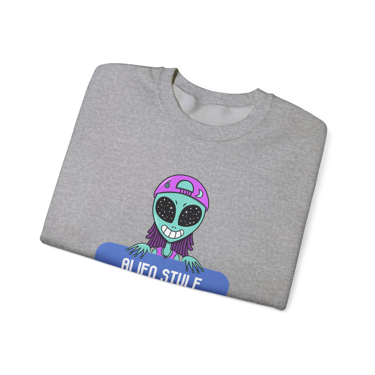 Alien Style Urban Sweatshirt, Unisex Crewneck