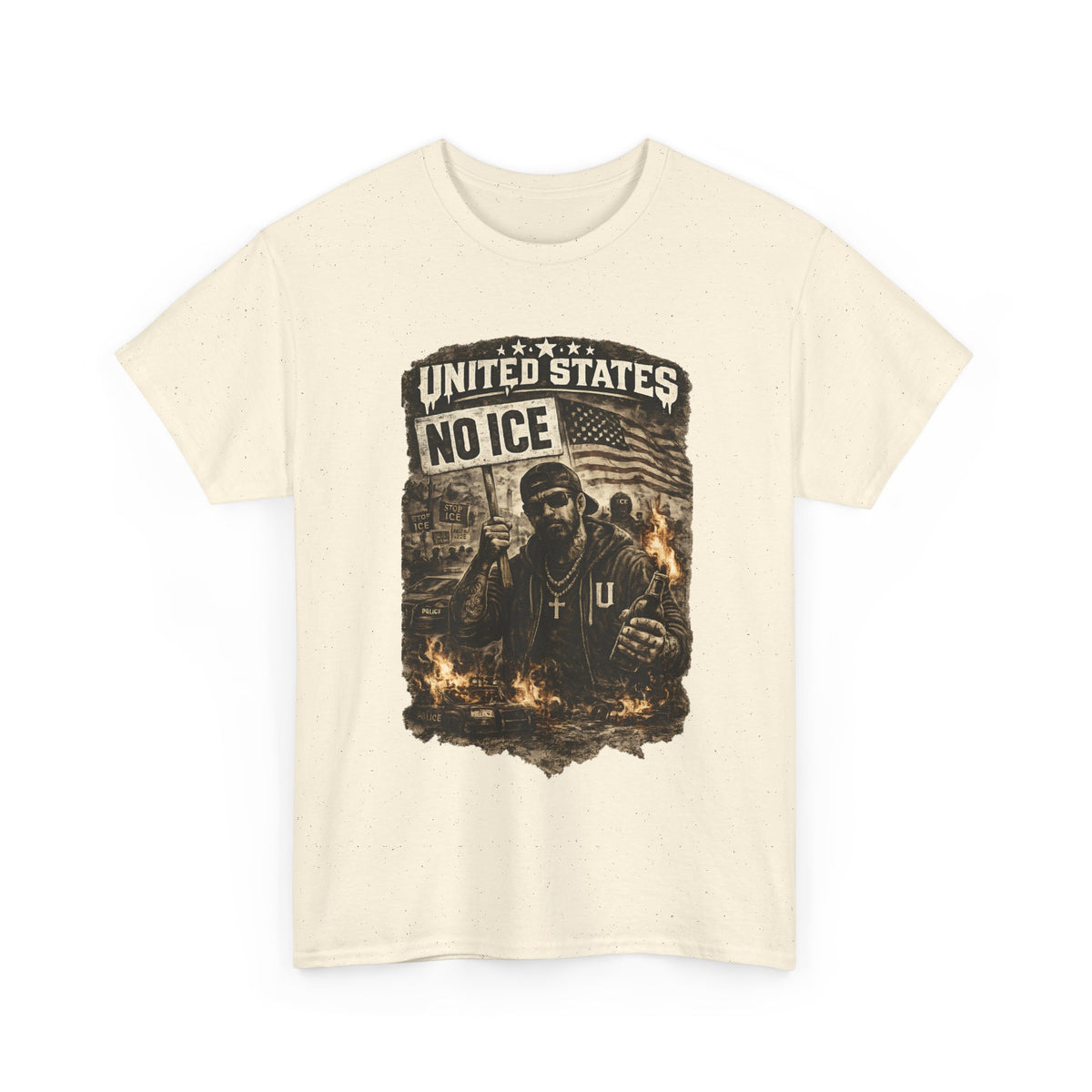 No ICE T-Shirt – United States Statement Streetwear Graphic Tee