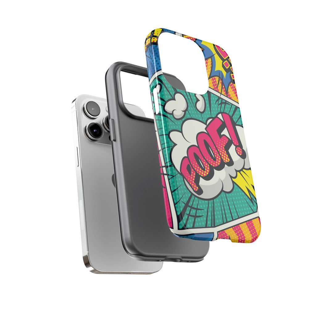 Retro Comic Pop Art Phone Case – Colorful Tough Case