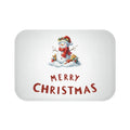 Merry Christmas Snowman Bath Mat – Holiday Bathroom Decor