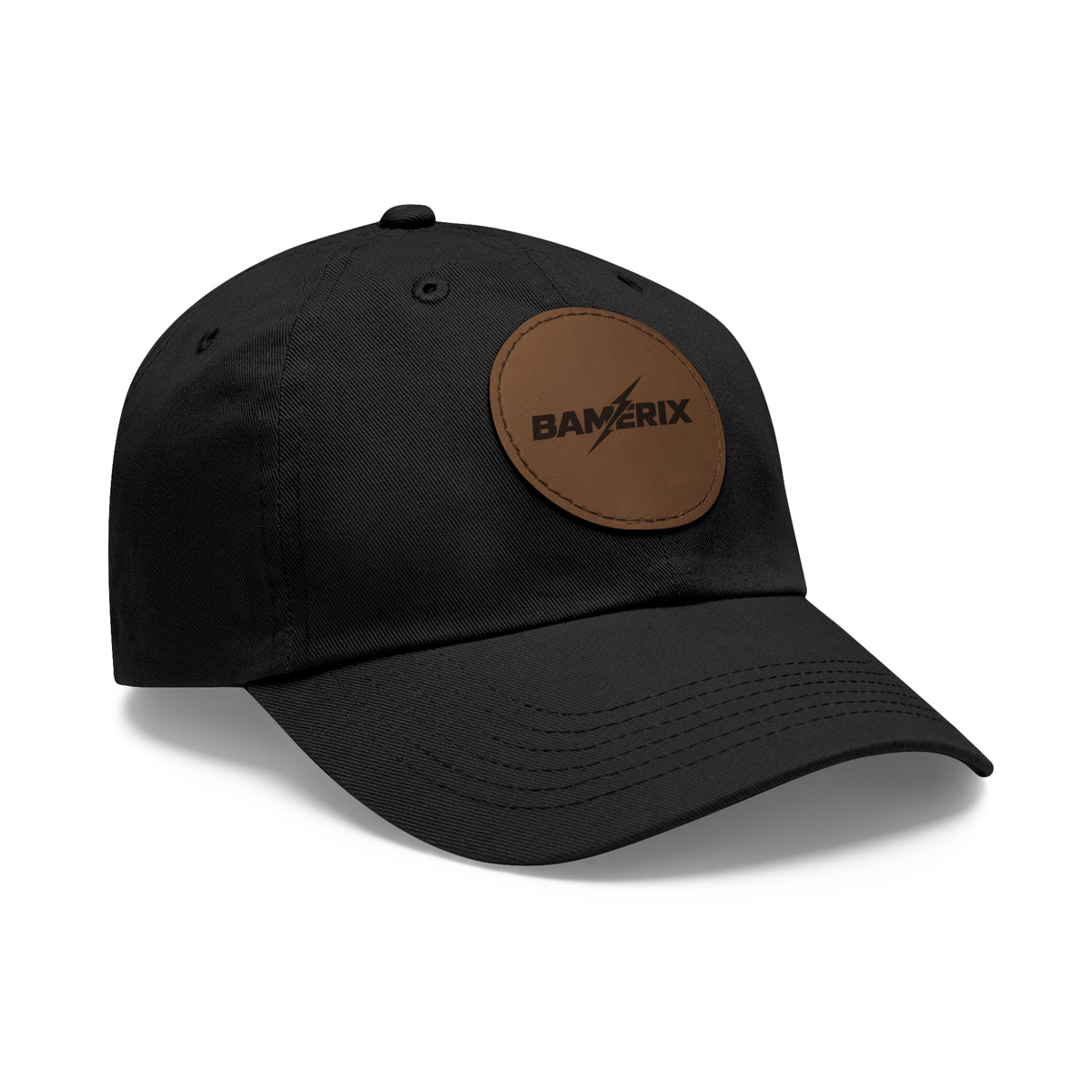 Bamerix Leather Patch Dad Hat – Classic Logo Baseball Cap