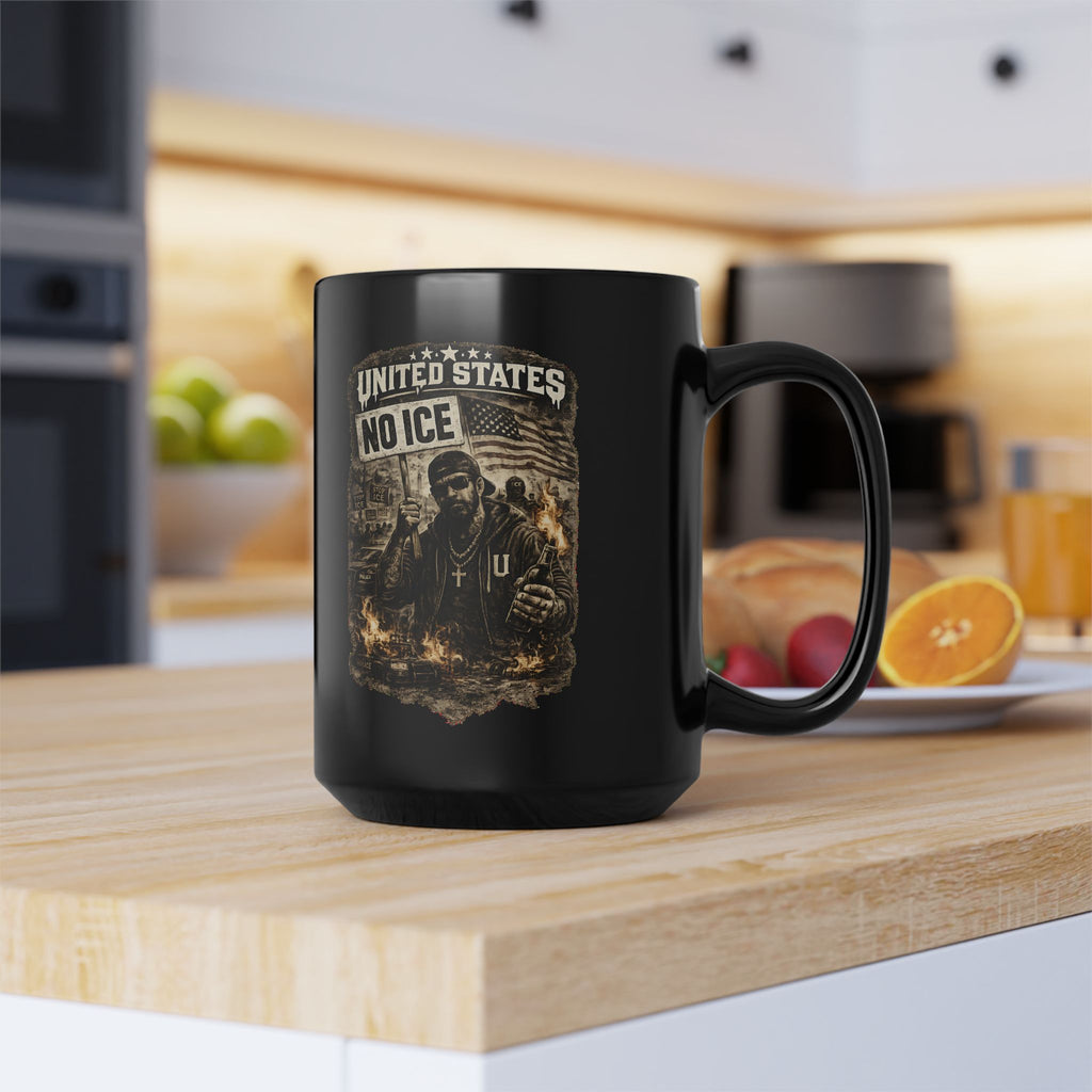 United States No ICE Mug Political Protest Coffee Cup Activist Statement Gift
