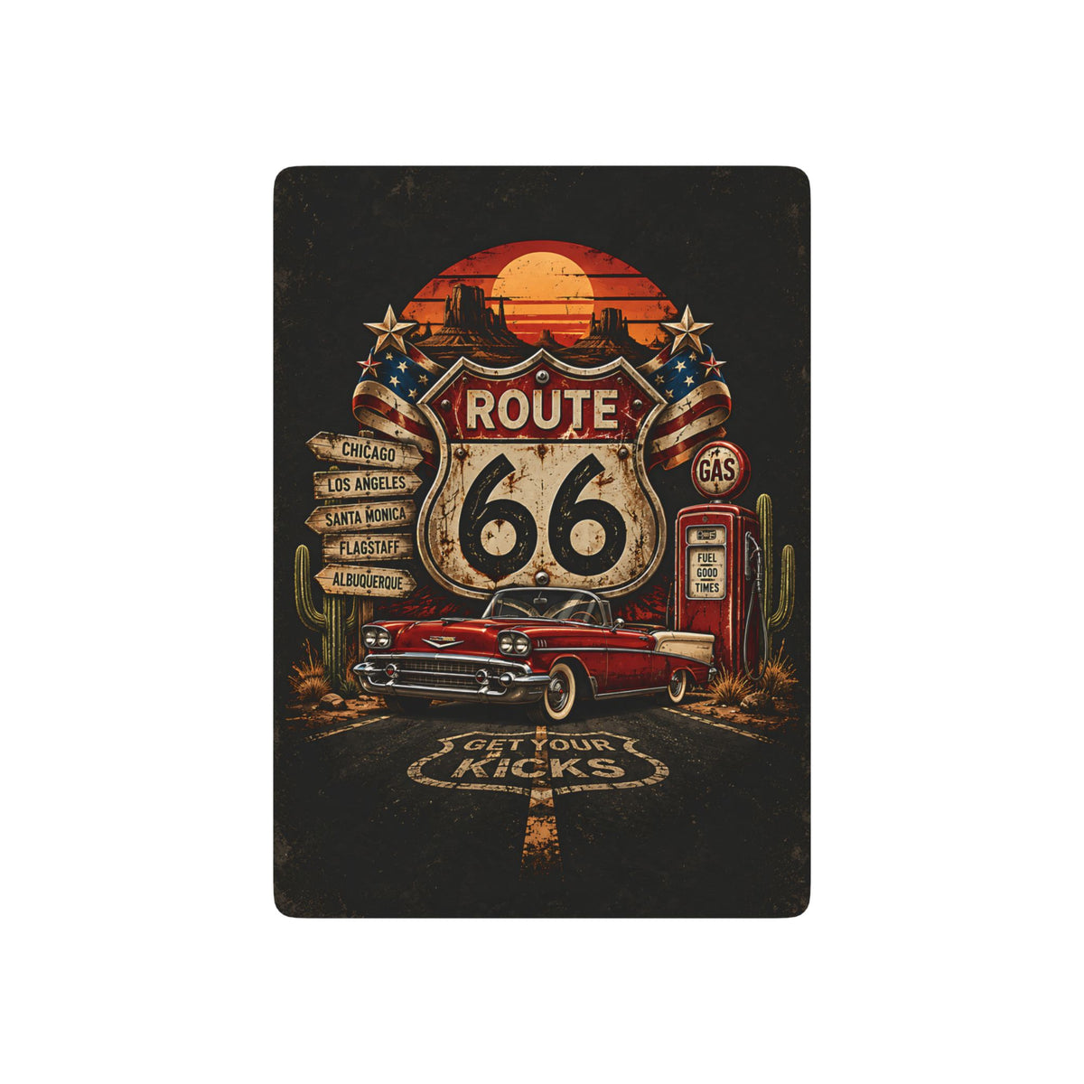 Route 66 Poker Playing Cards – Vintage Americana Deck
