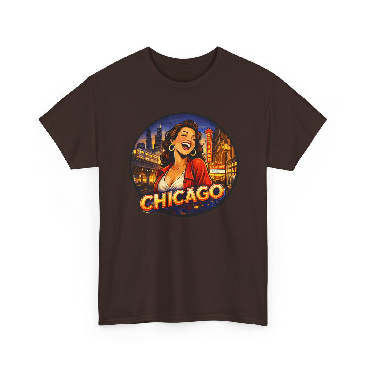 Chicago Skyline T-Shirt – Vintage Retro City Graphic Tee