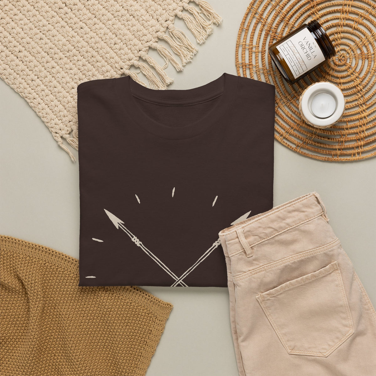 Crossed Arrows T-Shirt – Minimal Boho Outdoor & Adventure Graphic Tee