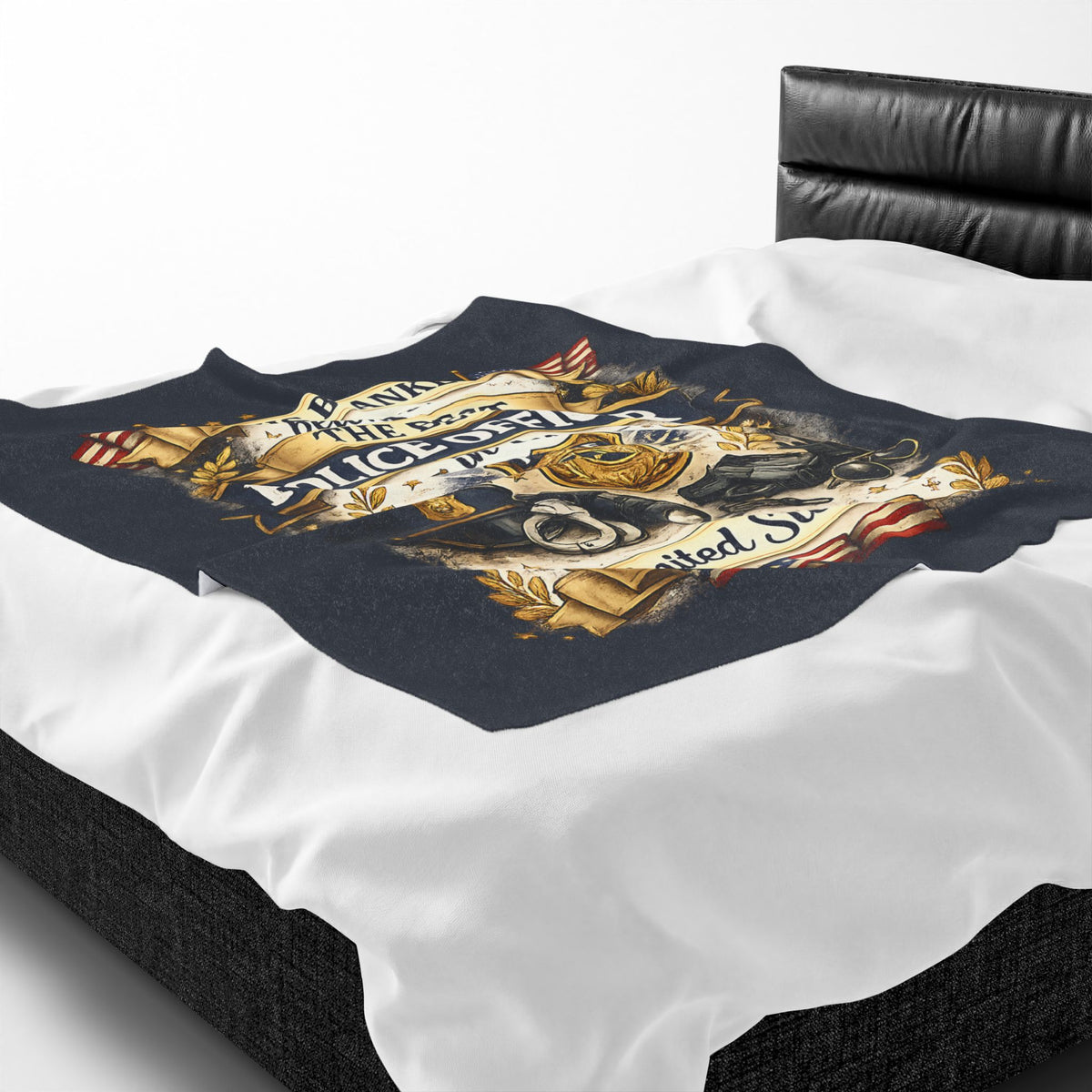 Best Police Officer Blanket  Gift for Police Officer  Patriotic Law Enforcement Throw  USA Officer Appreciation Gift