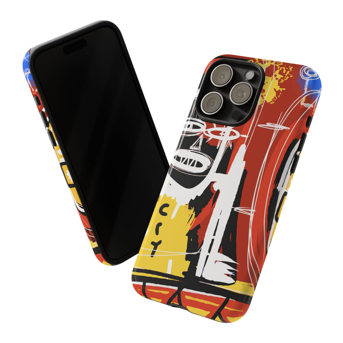 Abstract Street Art Phone Case – Colorful Urban Tough Case