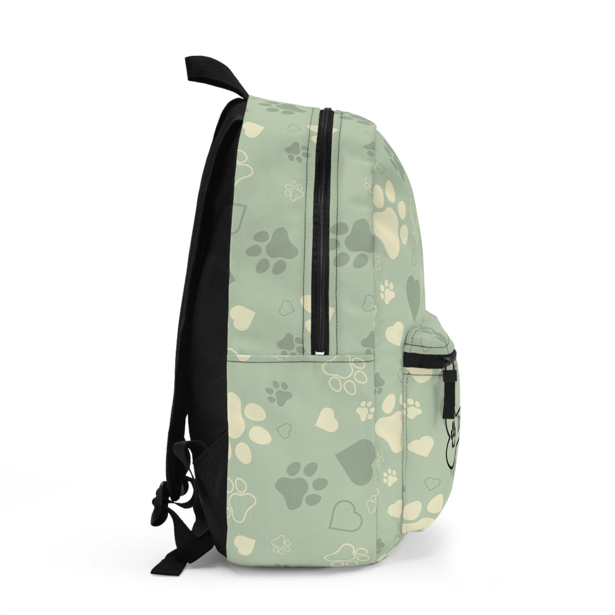 Personalized Pet Backpack with Name – Dog Paw Print Custom Backpack