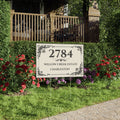 Personalized Estate Yard Sign – Custom House Number & Property Name – Y3