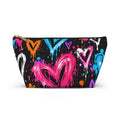 Graffiti Heart Pouch – Colorful Street Art Print