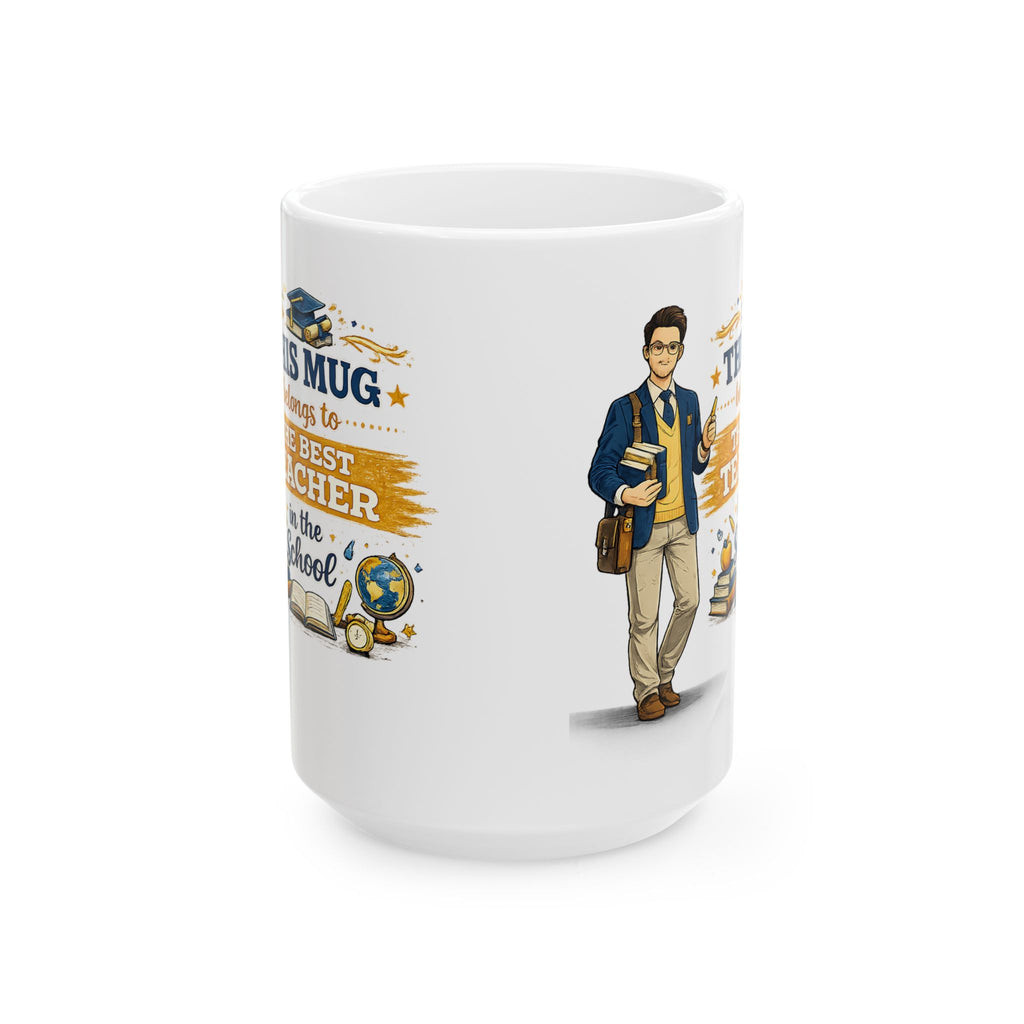 Best Teacher Mug This Mug Belongs To The Best Teacher in the School, Teacher Coffee Mug Gift