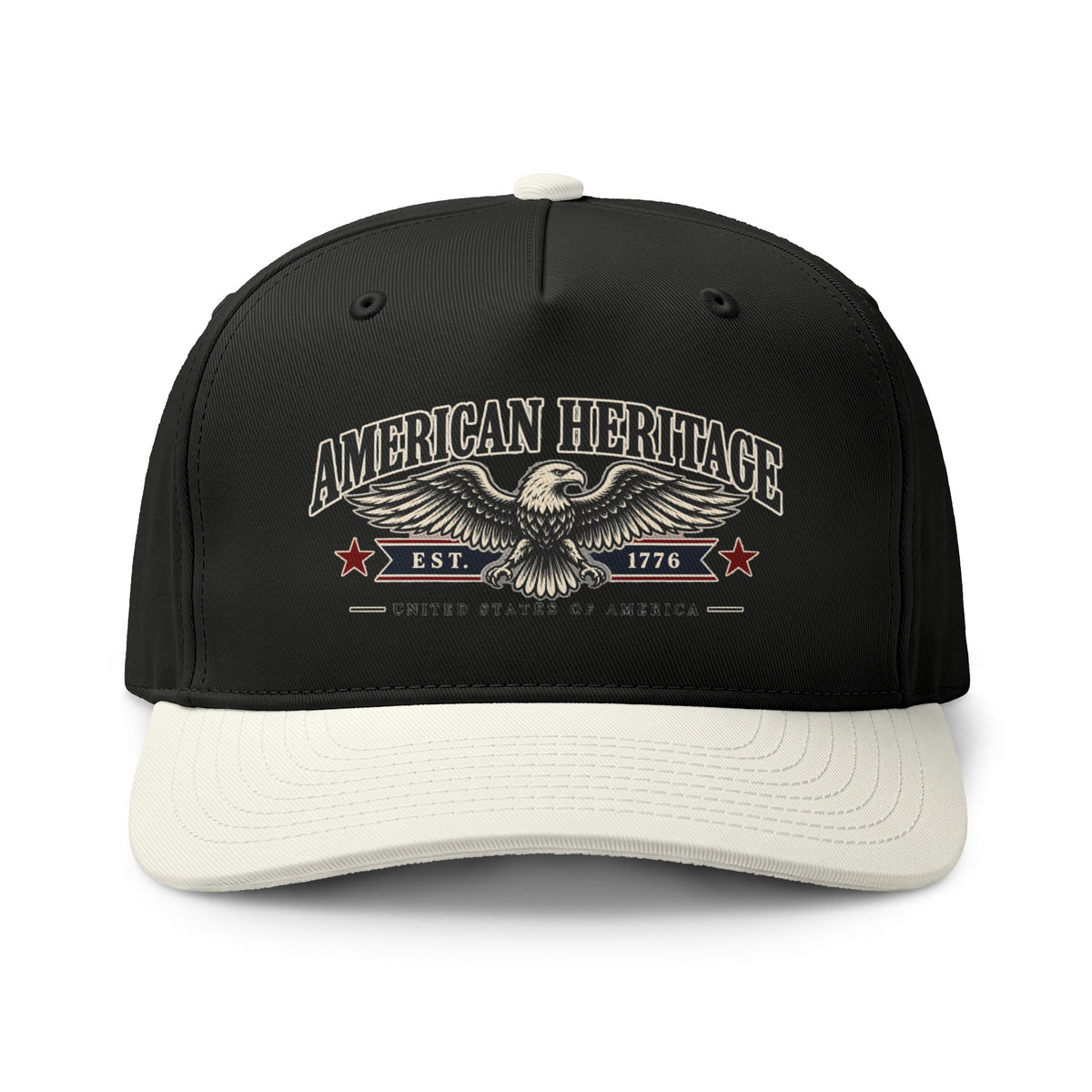 American Heritage Two-Tone Cap – Vintage Eagle USA Baseball Hat