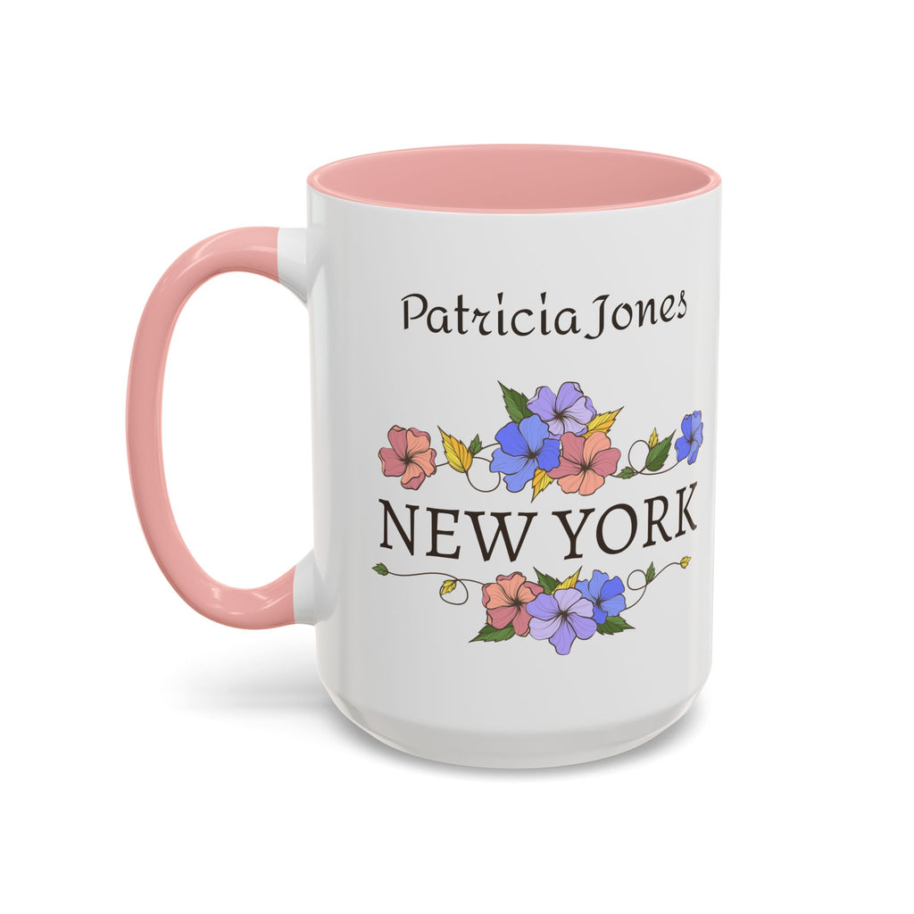 Personalized New York Mug with Name – Floral NYC Gift