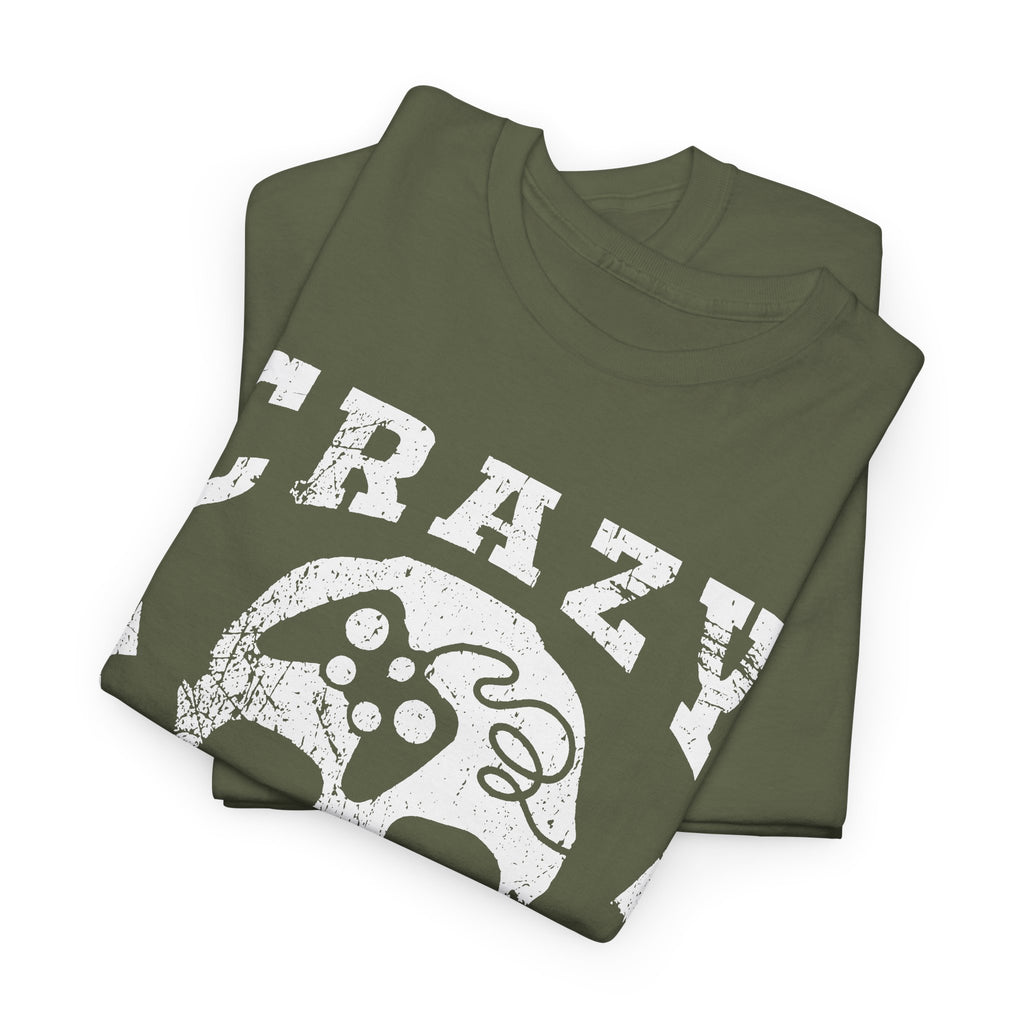 Crazy Gamer T-Shirt – Skull Gaming Streetwear Graphic Tee