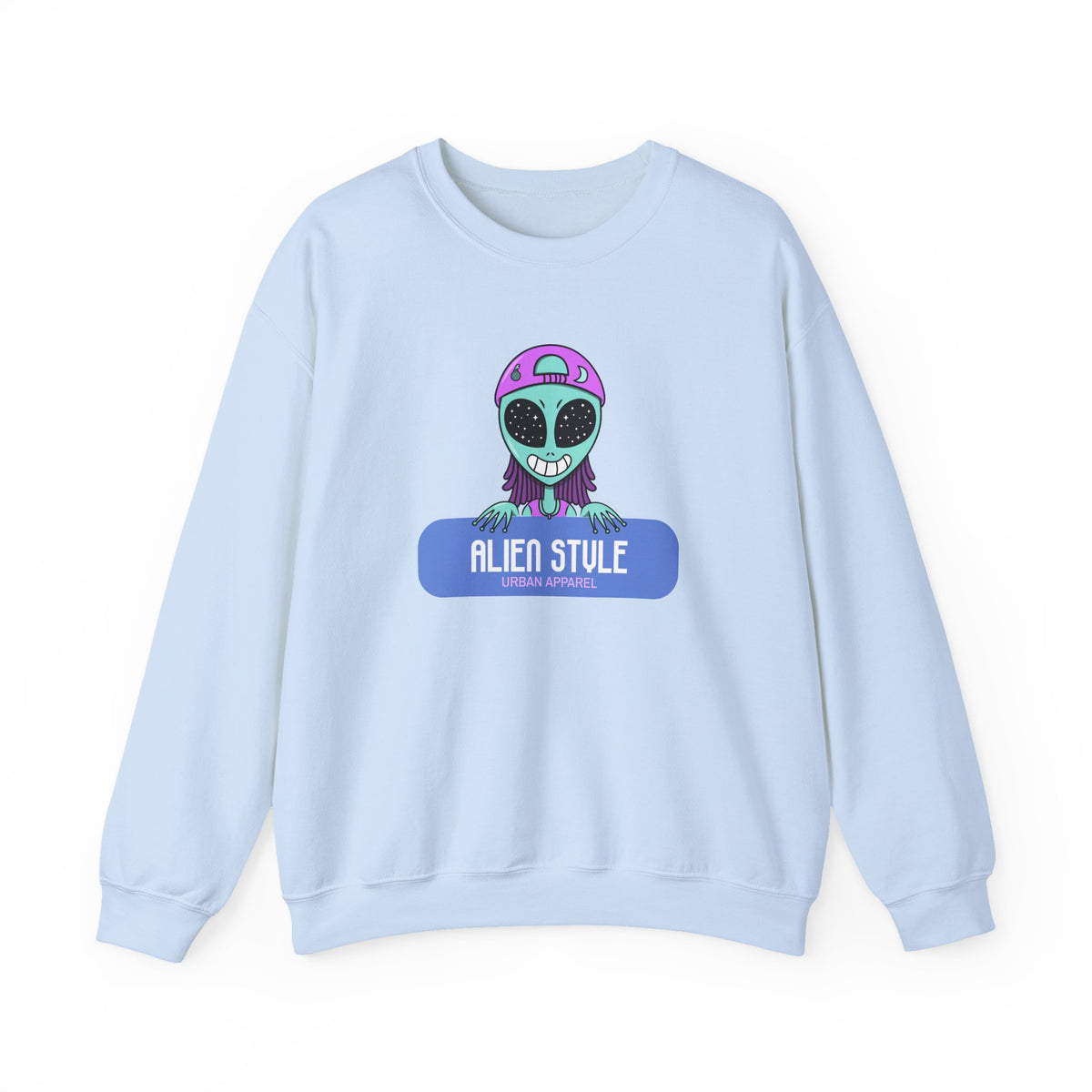 Alien Style Urban Sweatshirt, Unisex Crewneck