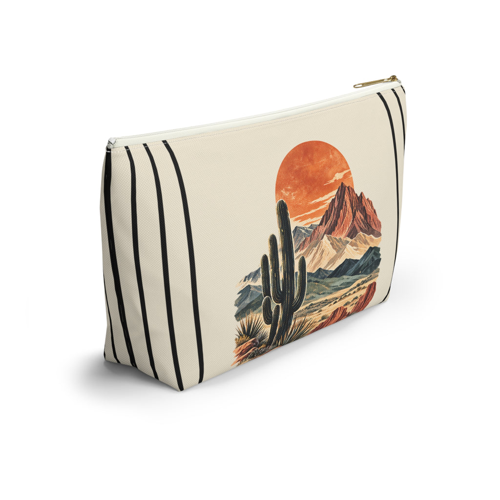 Desert Cactus Pouch – Southwestern Mountain Sunset