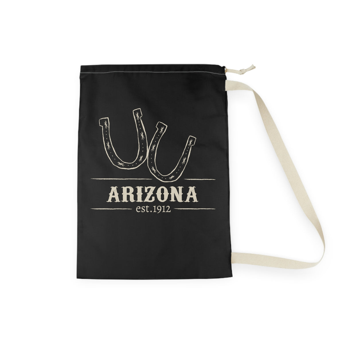 Arizona Horseshoes Laundry Bag | State Pride, Vintage Western Design