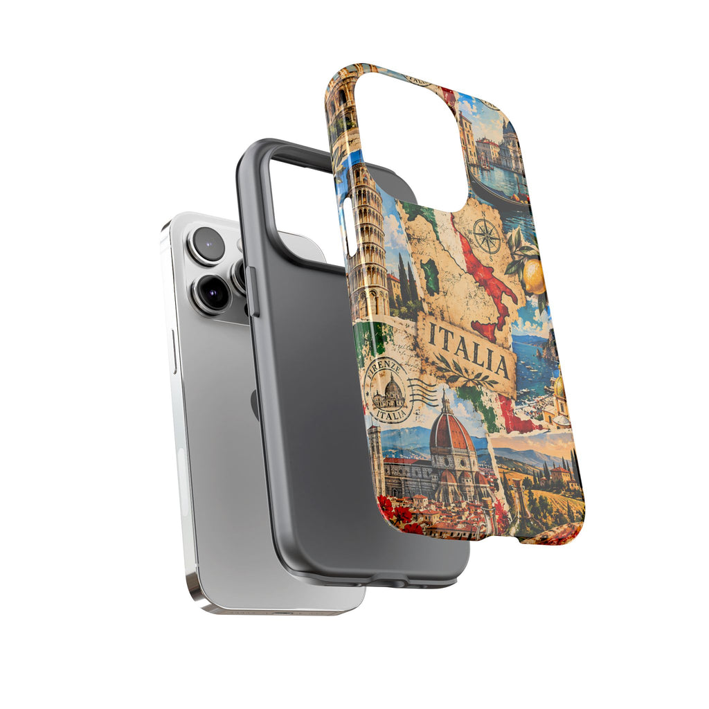 Italy Travel Collage Phone Case – Vintage Italian Tough Case
