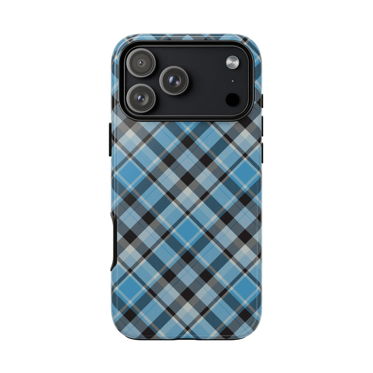 Light Blue Plaid Phone Case – Classic Tartan Tough Case