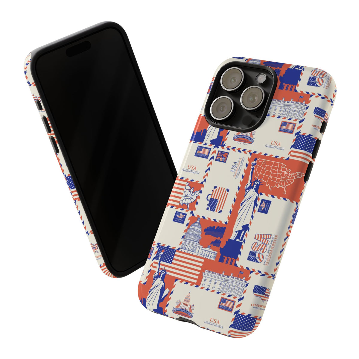 USA Americana Tough Phone Case – Vintage American Collage