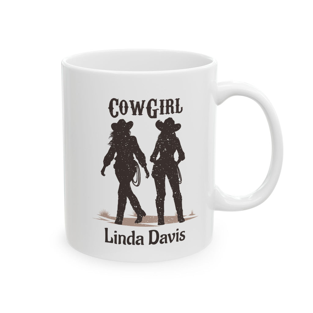 Personalized Cowgirl Mug with Name – Western Cowgirl Gift