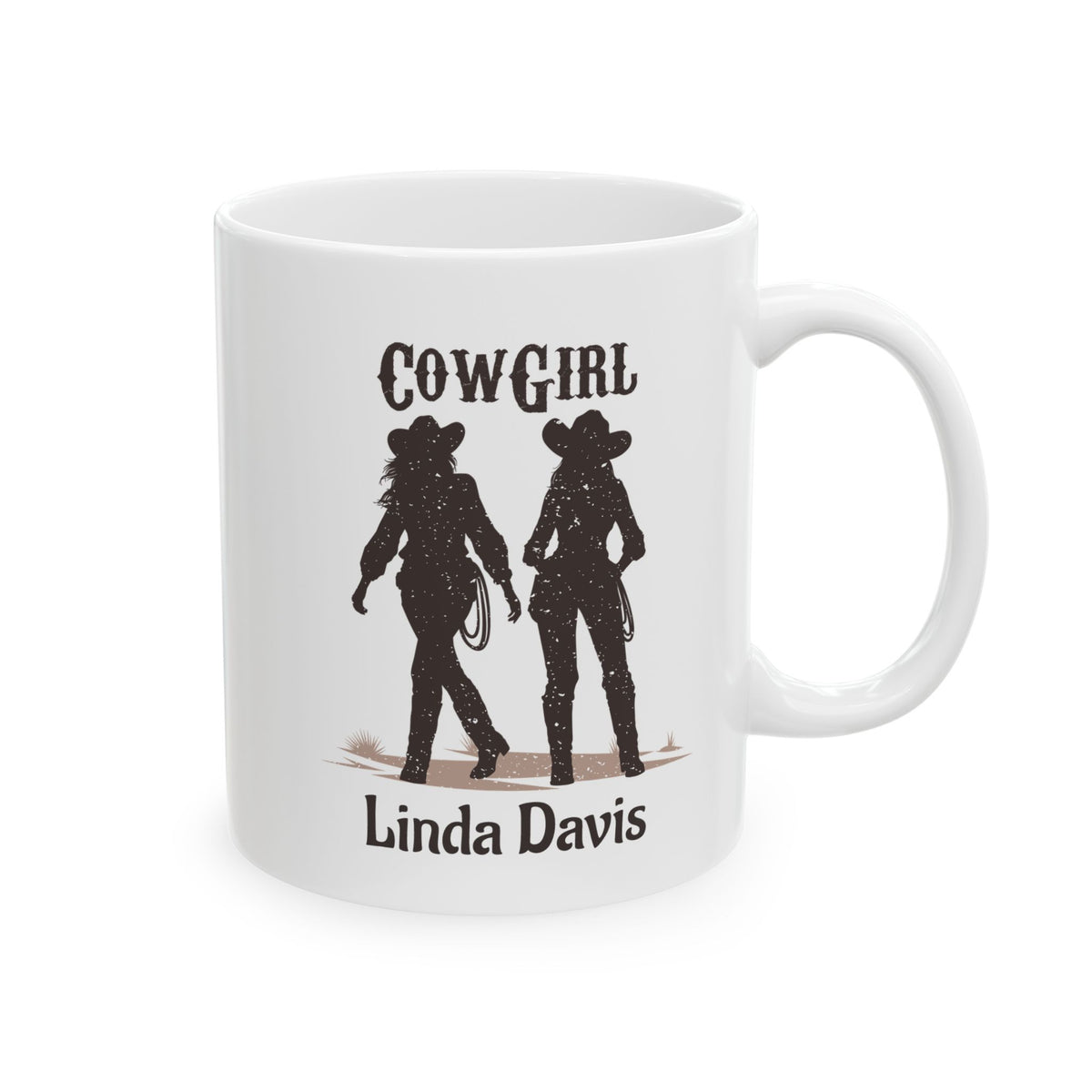 Personalized Cowgirl Mug with Name – Western Cowgirl Gift
