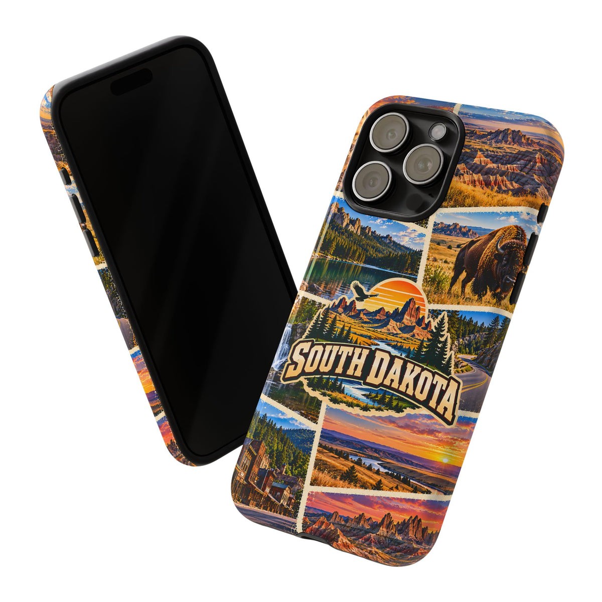 South Dakota Tough Phone Case – Scenic Travel Collage
