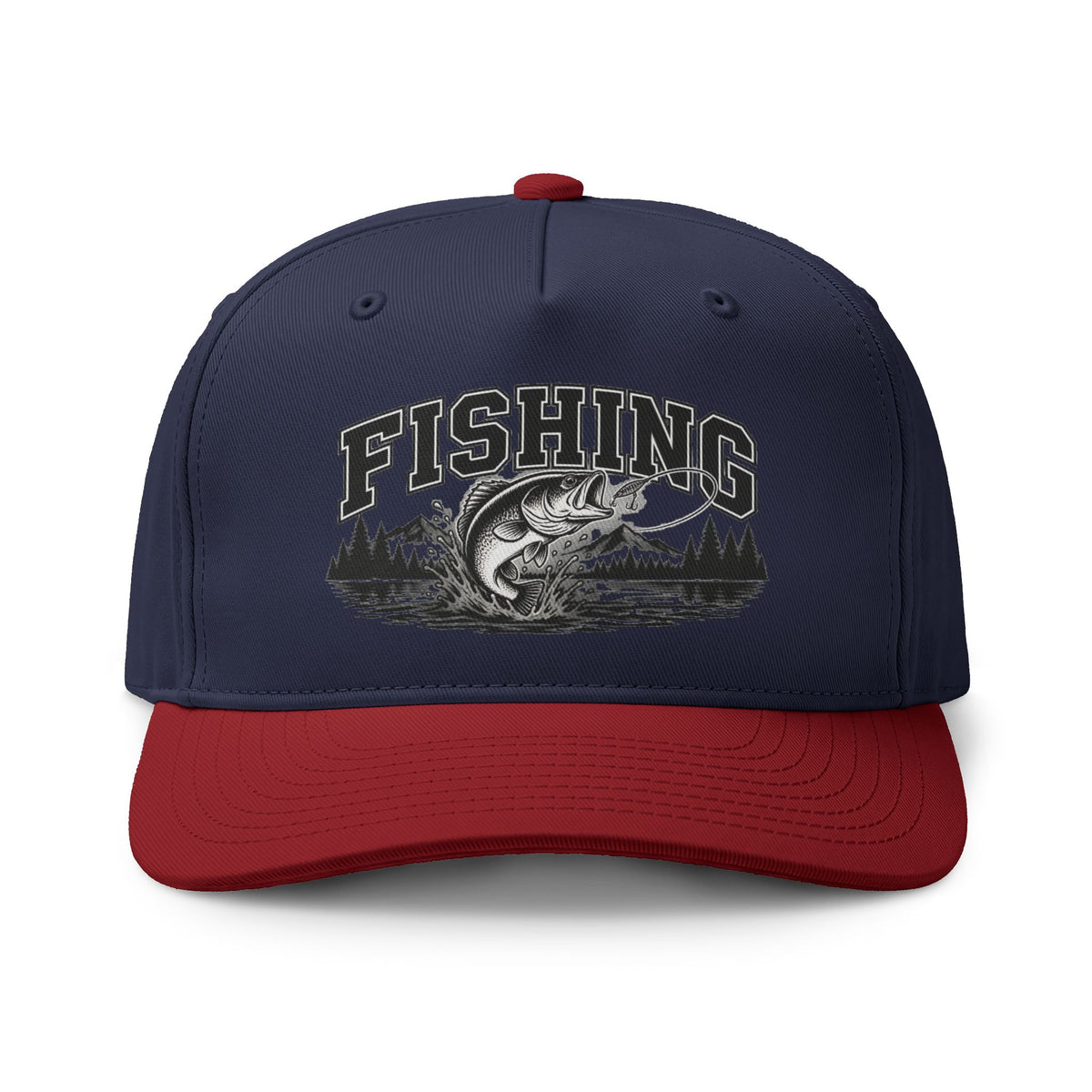Fishing Two-Tone Cap – Bass Fishing Outdoor Sports Hat