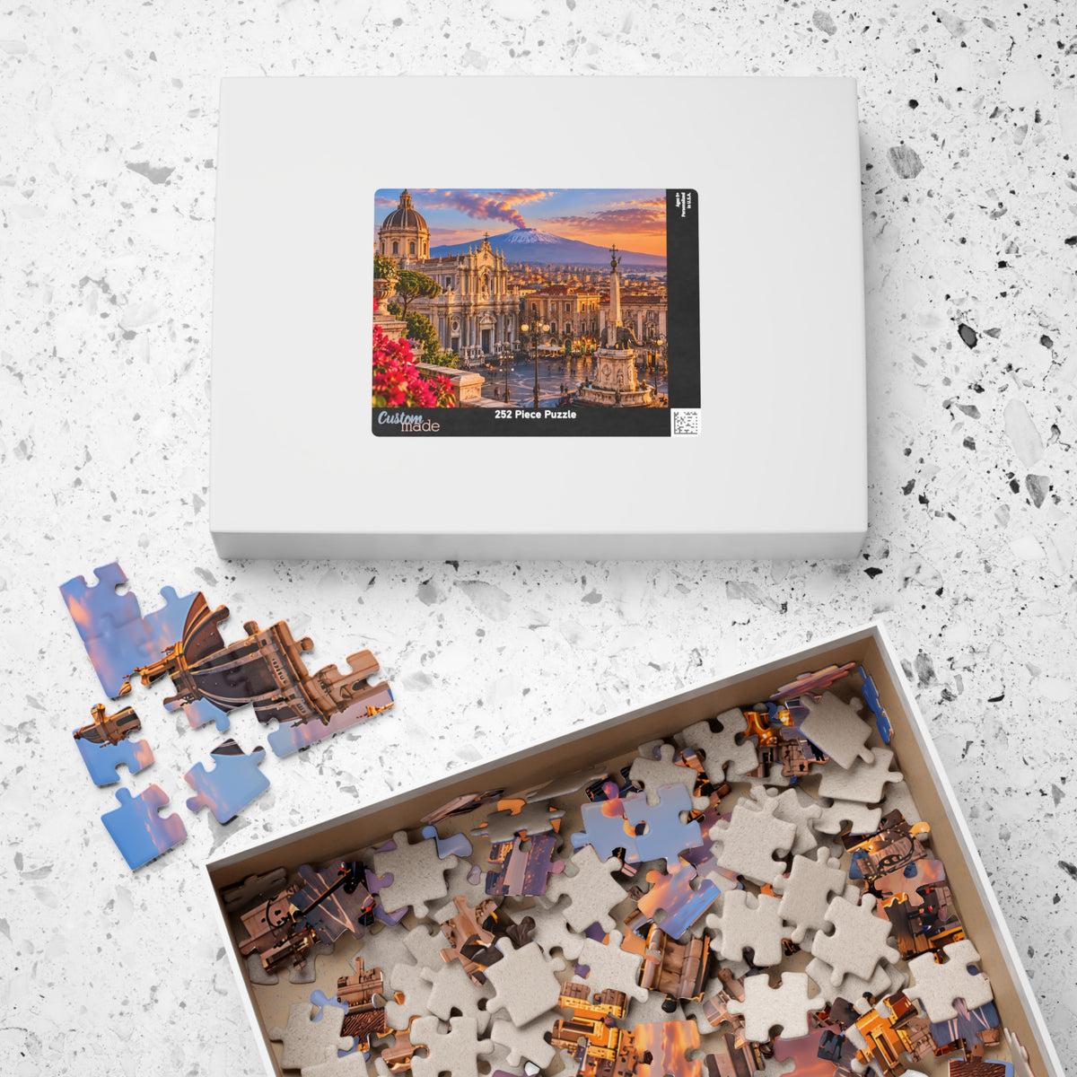 Catania Sicily Jigsaw Puzzle – Italy Travel Gift | Bamerix — (110, 252, 520, 1014-piece)
