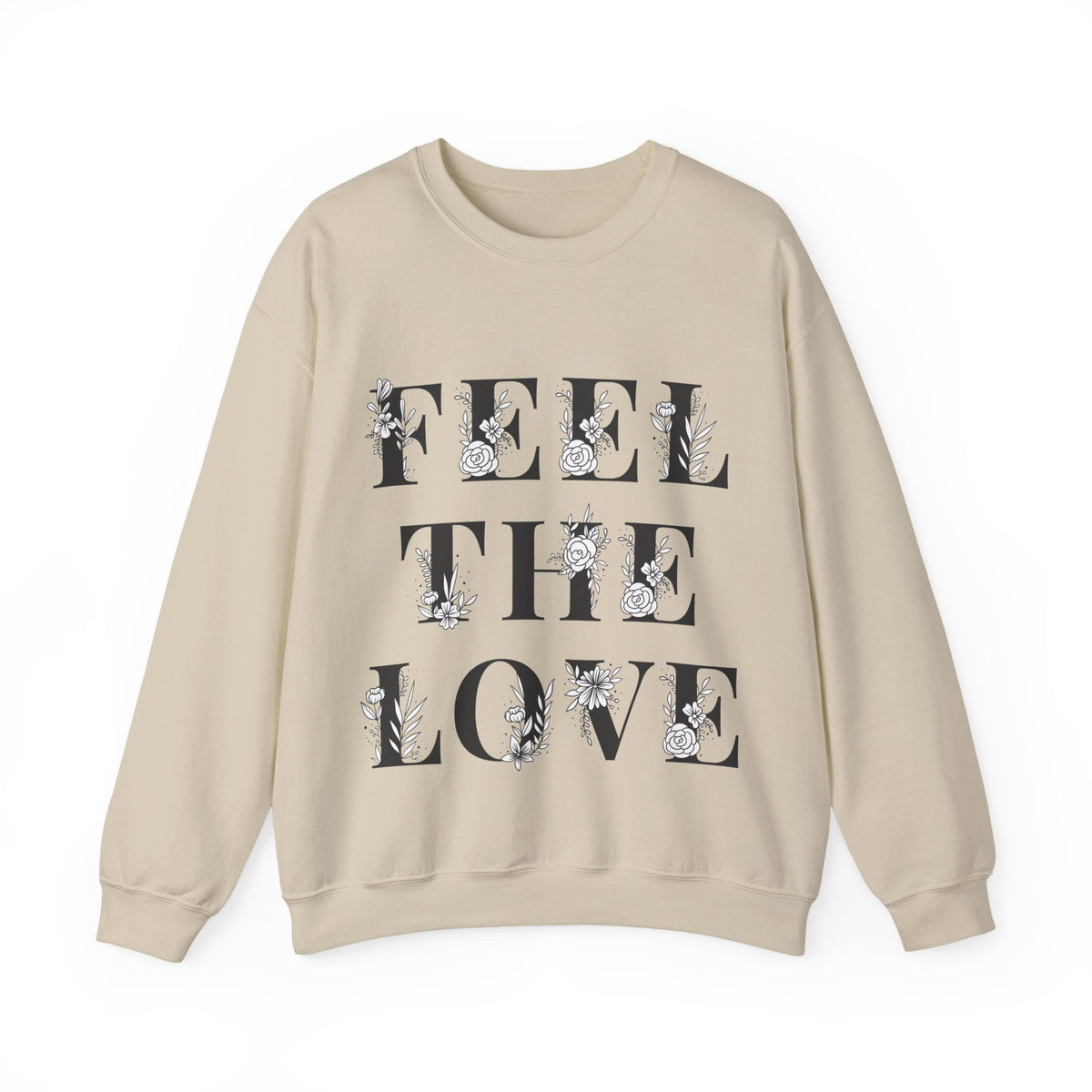 Floral Design Crewneck Sweatshirt
