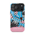 Personalized Zebra Phone Case with Name – Colorful Animal Tough Case