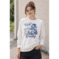 Keep Classy and a Little Trashy Sweatshirt, Funny Crewneck Jumper, Sarcastic Pullover