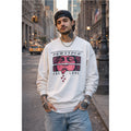 Crewneck Sweatshirt  'No Time For Love' Retro Kiss Graphic