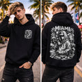 Miami Hoodie Streetwear Graphic Sweatshirt Urban Style Pullover Hip Hop Hoodie Gift for Men