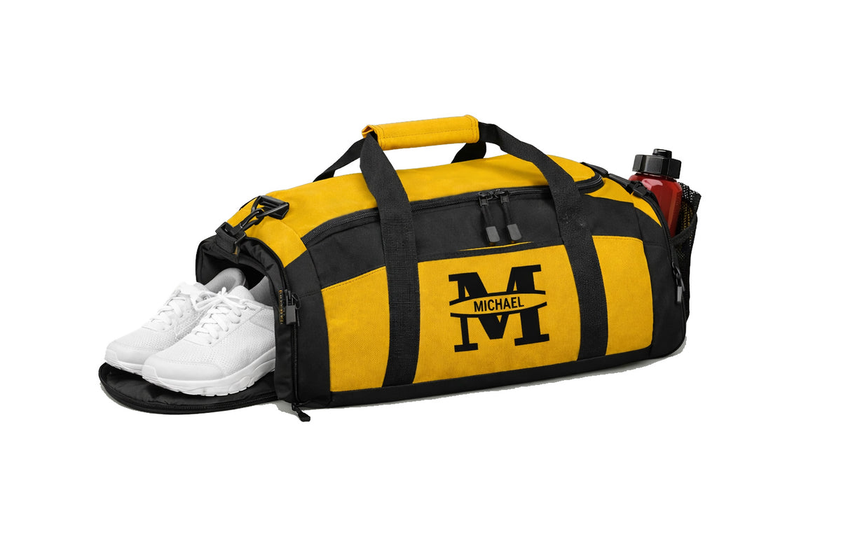 Personalized Monogram Gym Bag – Custom Initial & Name