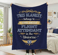 Best Flight Attendant Blanket  Gift for Flight Attendant  Cabin Crew Appreciation Gift  Aviation Throw Blanket