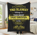 Best Taxi Driver Blanket Gift for Taxi Driver  Funny Cab Driver Gift  USA Taxi Appreciation Throw