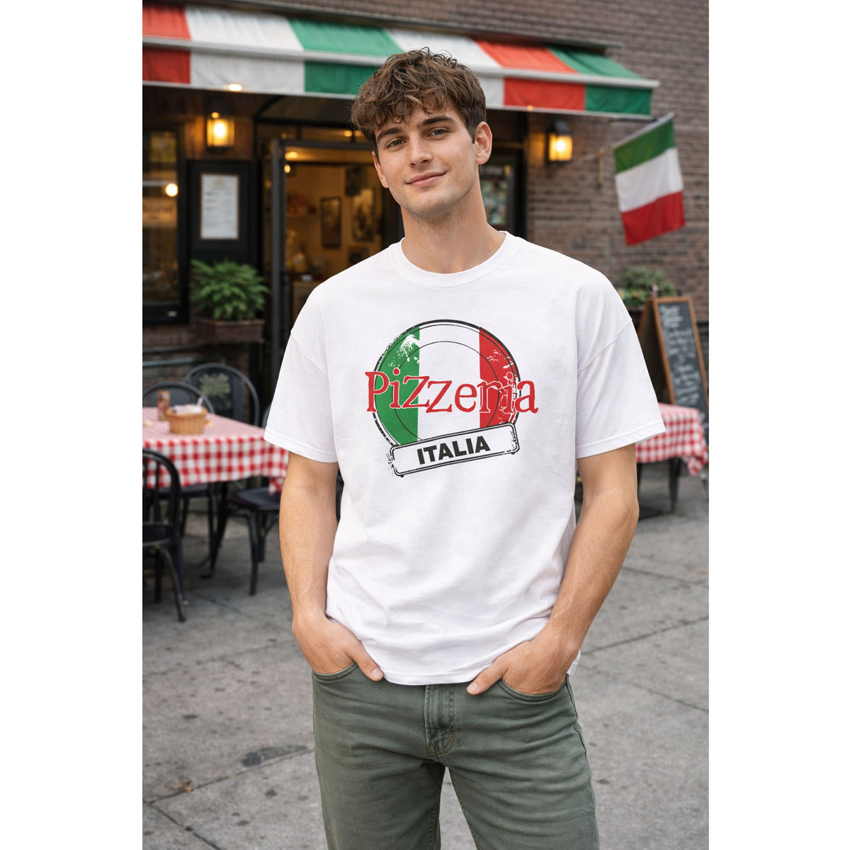 Vintage Italian Food T-Shirt – Italian Pizza, Pizzeria & Street Food Graphic Tee