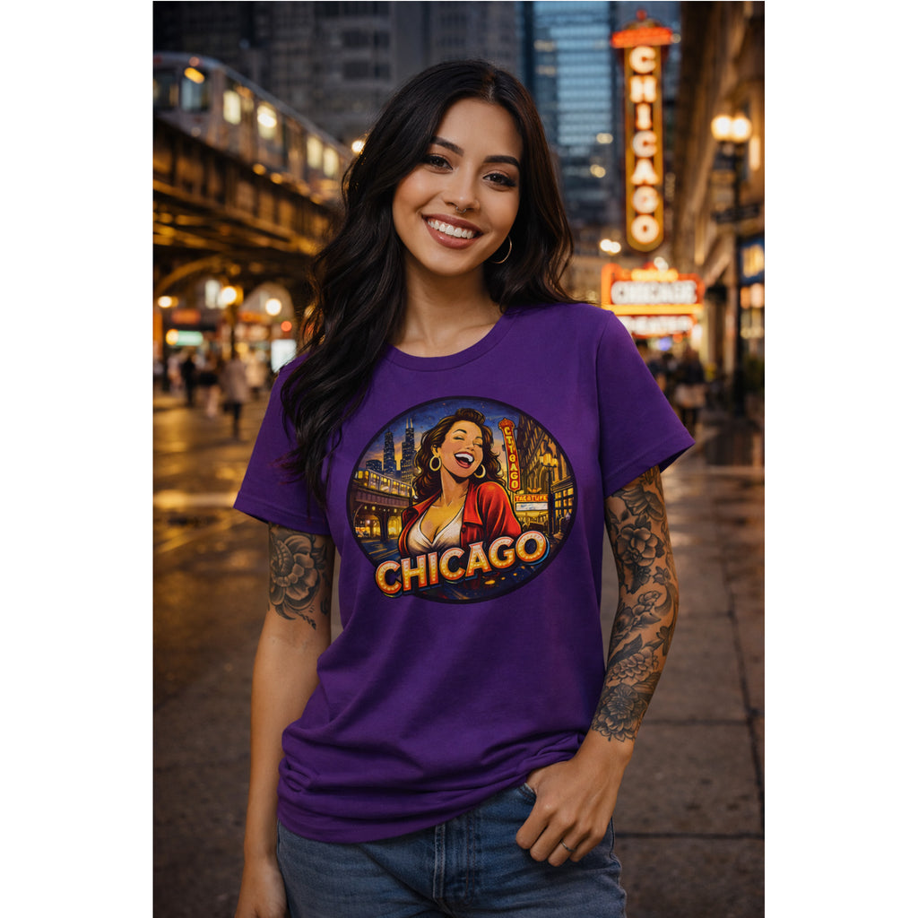 Chicago Skyline T-Shirt – Vintage Retro City Graphic Tee