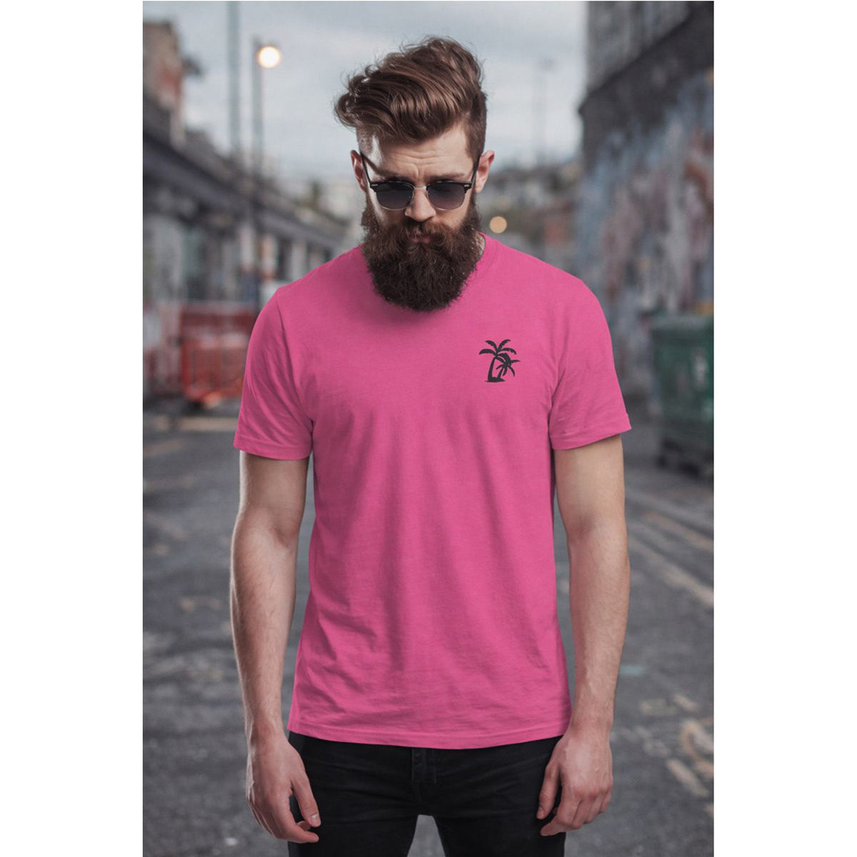 Minimal Palm Tree T-Shirt – California Beach Graphic Tee