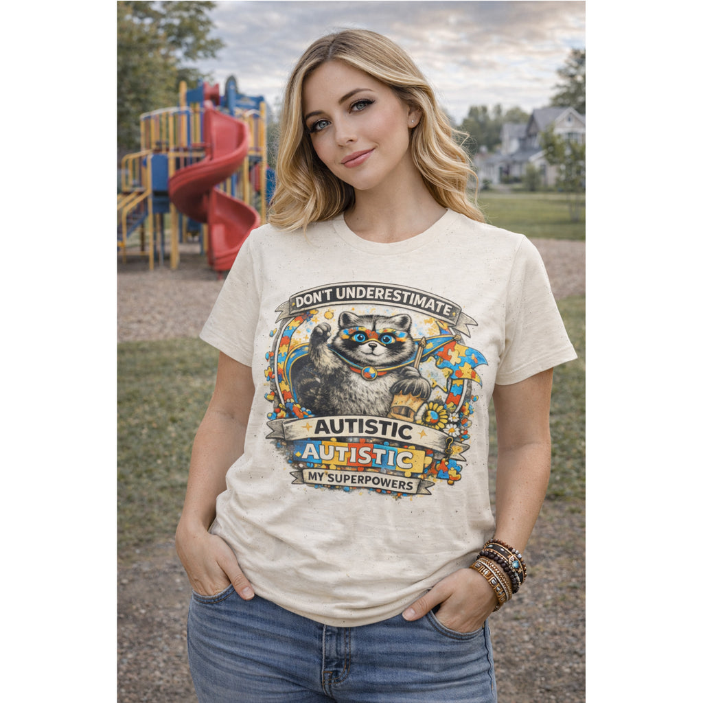Autism Superpowers T-Shirt – “Don’t Underestimate Autistic” Graphic Tee