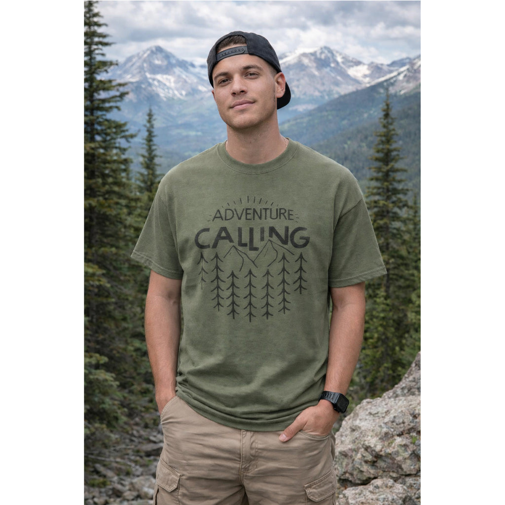 Adventure Is Calling T-Shirt – Outdoor Adventure Graphic Tee